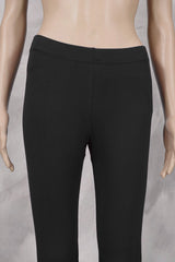 Black 4 Way Lycra Cotton Leggings with Smooth Finish Silicon Wash for All-Season Daily Wear