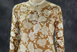 Golden Brown Cotton Kurta Set with Pant