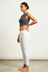 JCSFashions Ultra-Soft Ankle-Length Lycra Leggings with Belt-Fit - AI Model Photo 5