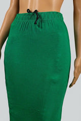 Green Lycra Shapewear Petticoat with Side Cut for Sizing Control