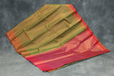 Mehendi Green Bridal Pattu Saree with Full Body Zari Work and Traditional Border