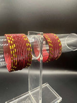 Kids Brown Metal Bangles Set - 24 Pieces for Everyday Wear