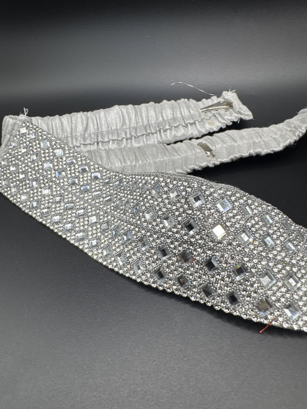 Silver-Tone Crystal Embellished Hip Belt for Ethnic Wear Jewelry JCS Fashions