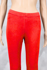 Ferrai Red Ankle Length 4-Way Lycra Leggings with Smooth Finish, Stretch Fit for Everyday Wear