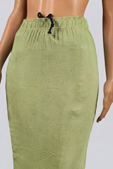 Pista Green Lycra Shapewear Petticoat with Side Cut for Women | Inskirt-47