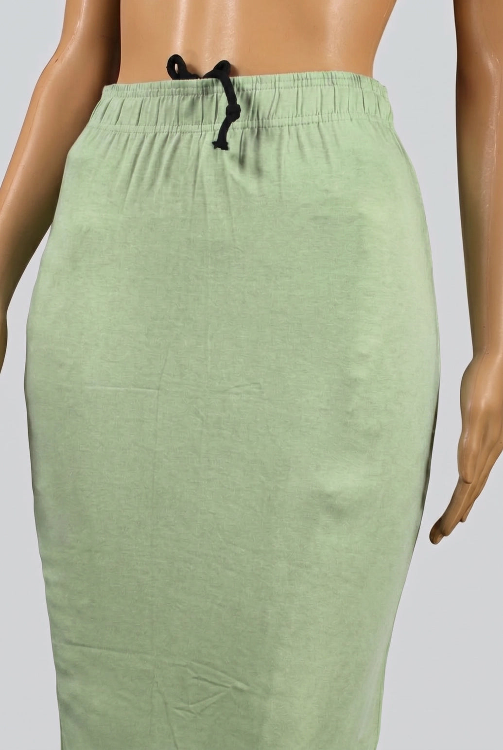 Pista Green Shapeware Petticoat with Side Cut for Sarees and Ethnic Wear