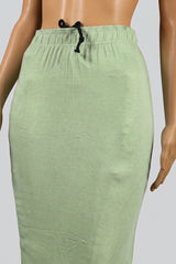 Pista Green Shapeware Petticoat with Side Cut for Sarees and Ethnic Wear