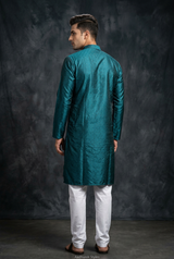 Elegant Men's Diamond Pattern Kurta for Timeless Style - JCSFashions