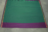 Maheswari Silk Cotton Saree in Purple with Small Butta and Zari Border