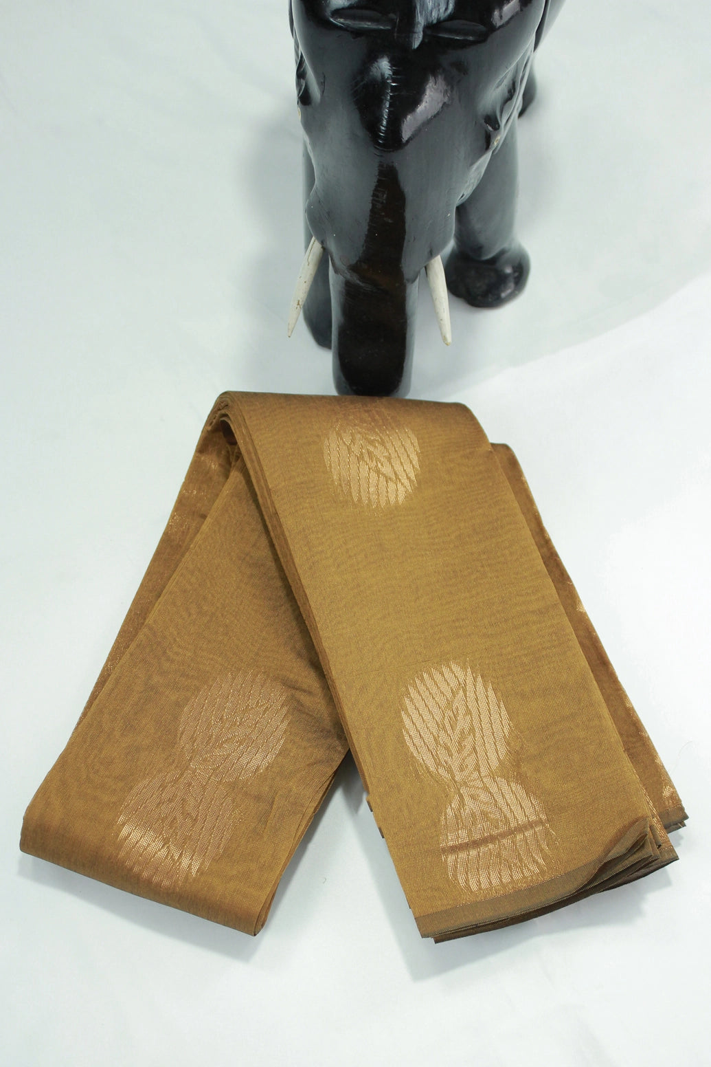 Mustard Silk Cotton Saree with Zari Border and Blouse Piece for Traditional Wear