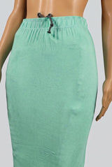Mint Green Shapewear Petticoat with Side Cut for Women - Waist 28, Length 37.5 in