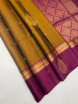 Beige Soft Silk Saree with Jacquard Border and Contrast Zari-Style Pallu