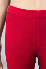 Women’s Cherry Ankle-Length 4-Way Lycra Leggings with Smooth Silicon Wash Finish