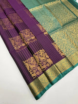 Maroon Soft Silk Saree with Jacquard Border and Gold-Tone Woven Design