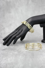 White Crystal Silver-Tone Bangles for Wedding, Party & Ethnic Wear, Sparkling Bridal Look