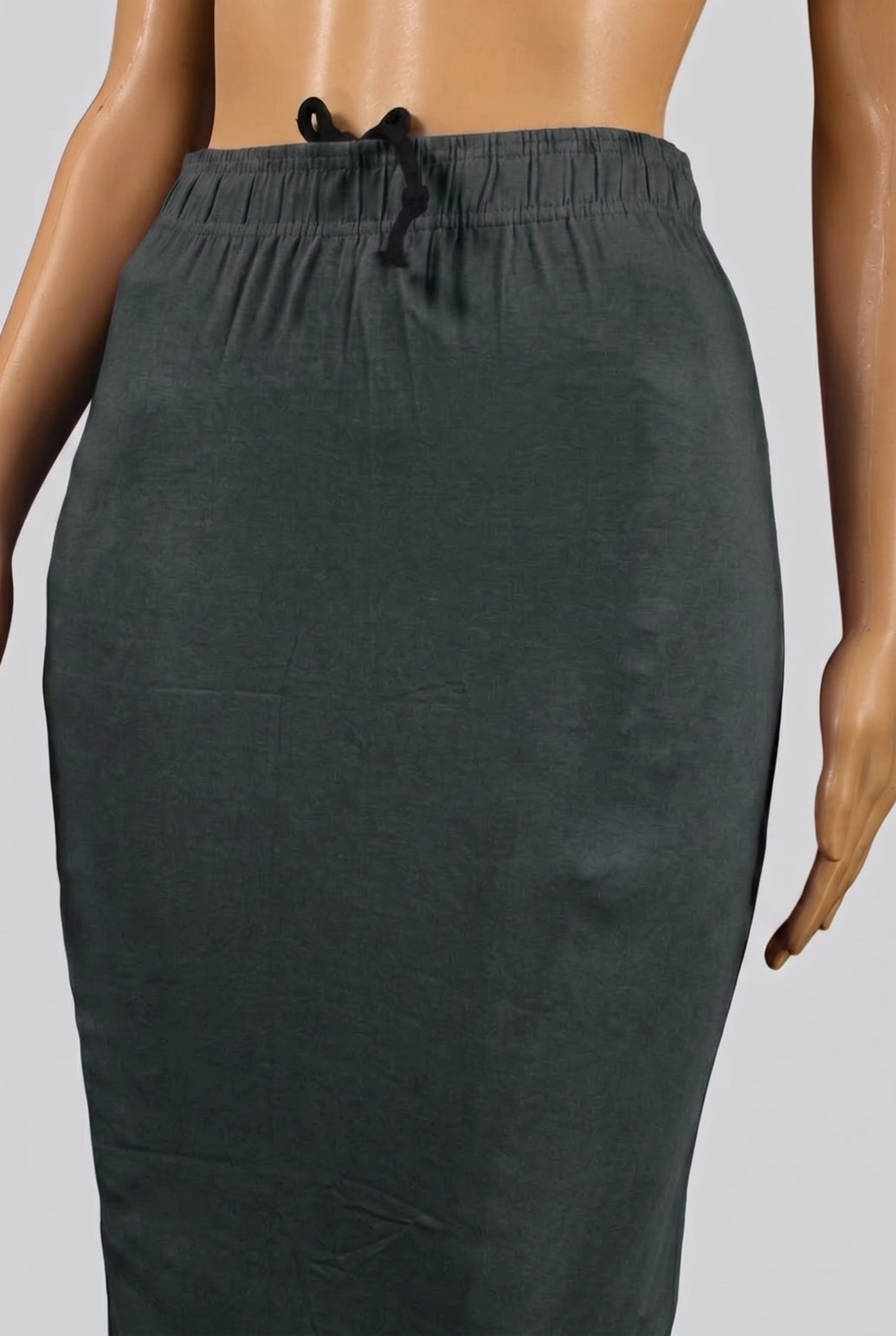 Dark Green Shapeware Petticoat with Side Cut for Smooth Fit and Comfort