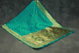 Green Paithani Pure Silk Saree with Peacock Zari Pallu and Design Border, Jacquard Full Body Butties