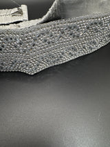 Silver Crystal Embellished Hip Belt – Adjustable Elastic Waistband for Ethnic & Bridal Wear Jewelry JCS Fashions