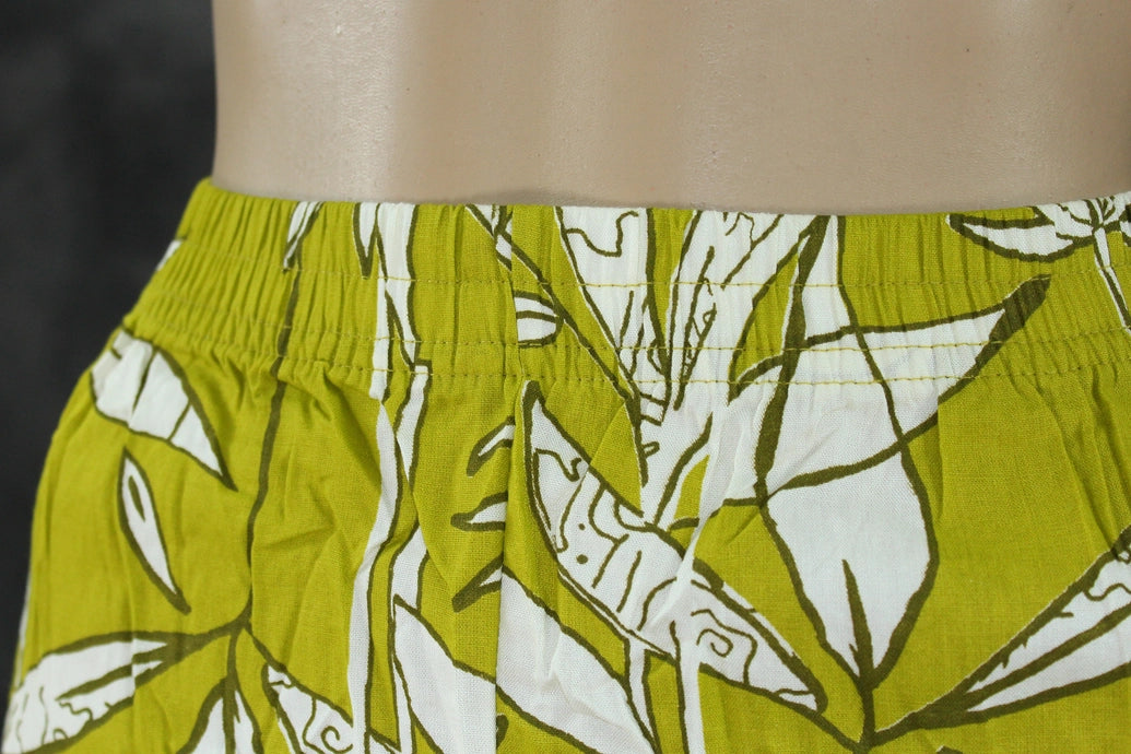 Olive Yellow Rayon 2-Piece co-ord Set with Bead Work Neckline, Elastic Waist Pants and Side Pockets Kurti JCS Fashions