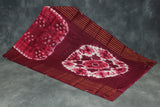 Pure Sungudi Cotton Bandhani Saree - Purple with Golden Zari Border, Unstitched Blouse Included Saree JCS Fashions