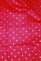 Dark Pink Paithani Tissue Fabric Saree with Zari Weaving and Blouse