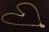 Gold-Tone Textured Chain Necklace with Pendant for Women, Elegant Ethnic Wear