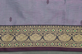 Pale Lavender Poly Cotton Saree with Woven Gold-Thread Border and Butta Motifs Saree JCS Fashions