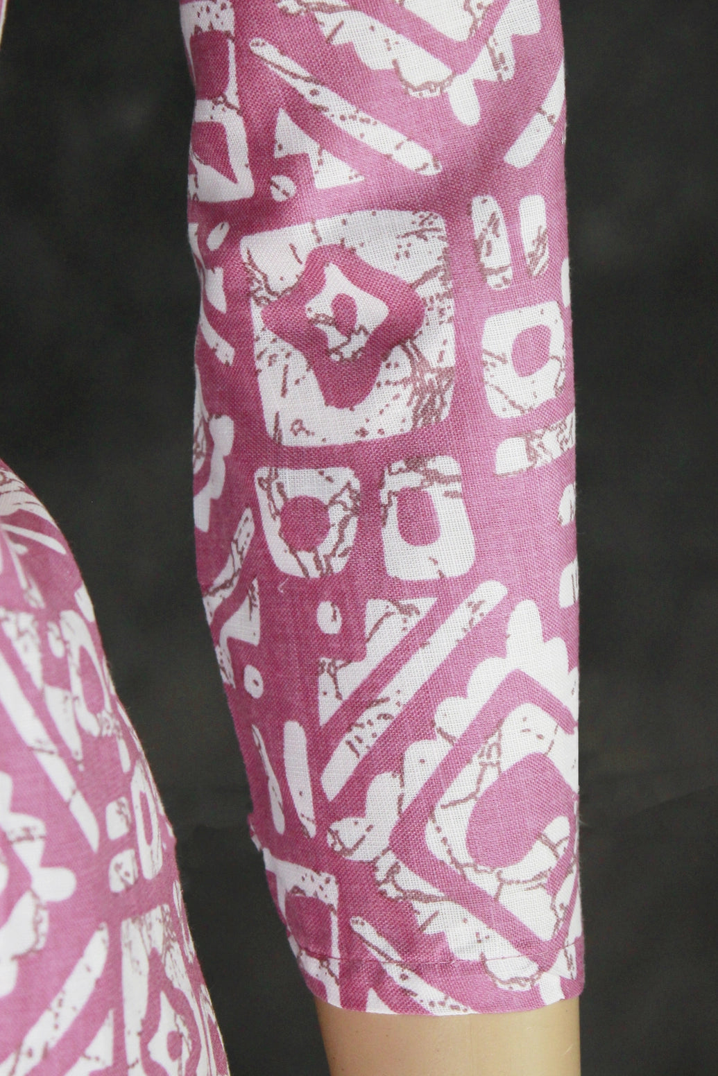 Cotton Kurta Set in Onion Pink with Printed Design