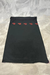 Black Korvai Soft Silk Border Saree with Delicate Gold Zari Buttas and Traditional Floral Zari Border