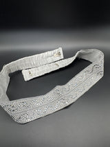 Silver Crystal Embellished Hip Belt – Adjustable Elastic Waistband for Ethnic & Bridal Wear Jewelry JCS Fashions