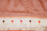 Paithani Tissue Fabric Saree, Full body weaving zari work, saree comes with blouse