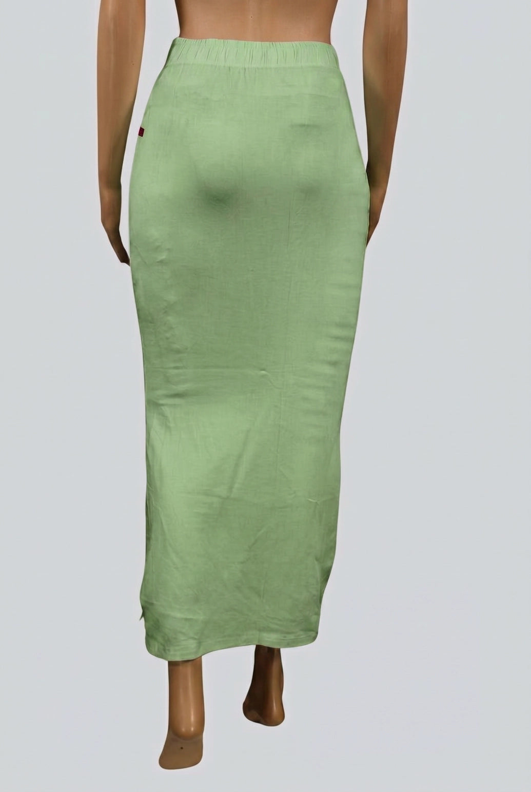 Pista Green Shapeware Petticoat with Side Cut for Sarees and Ethnic Wear