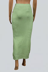 Pista Green Shapeware Petticoat with Side Cut for Sarees and Ethnic Wear