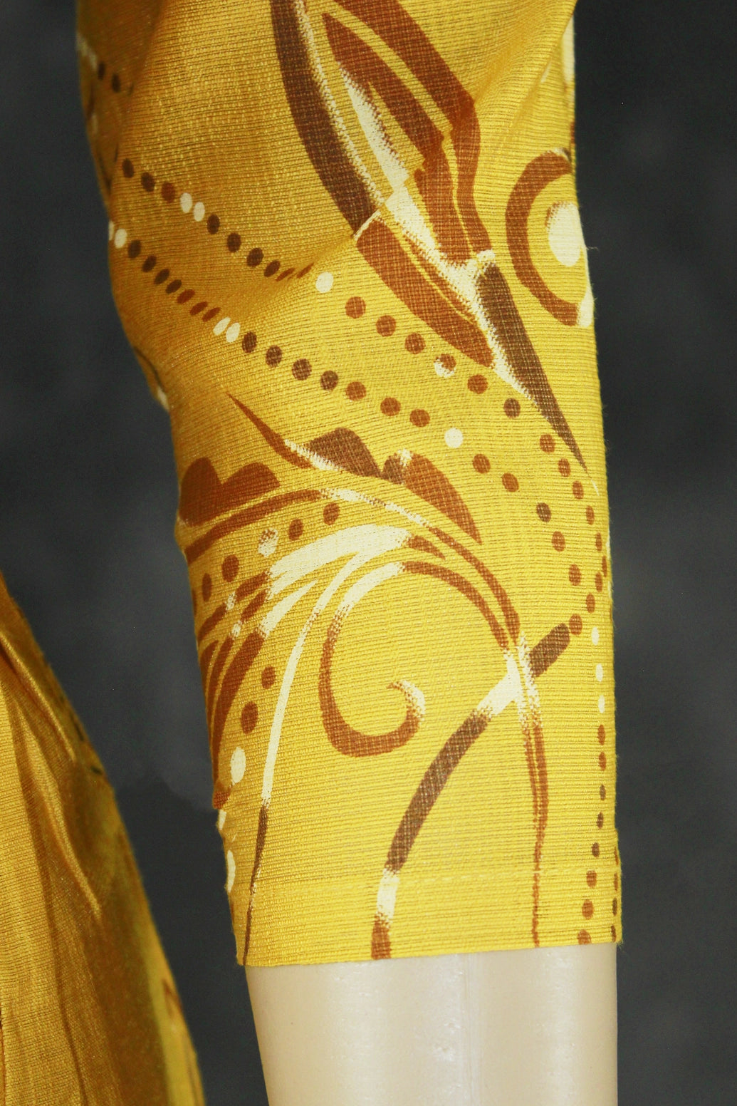 Yellow Cotton 3-Piece Kurti Set with Embroidery, Sequin Work, Elastic Pant and Chiffon Dupatta