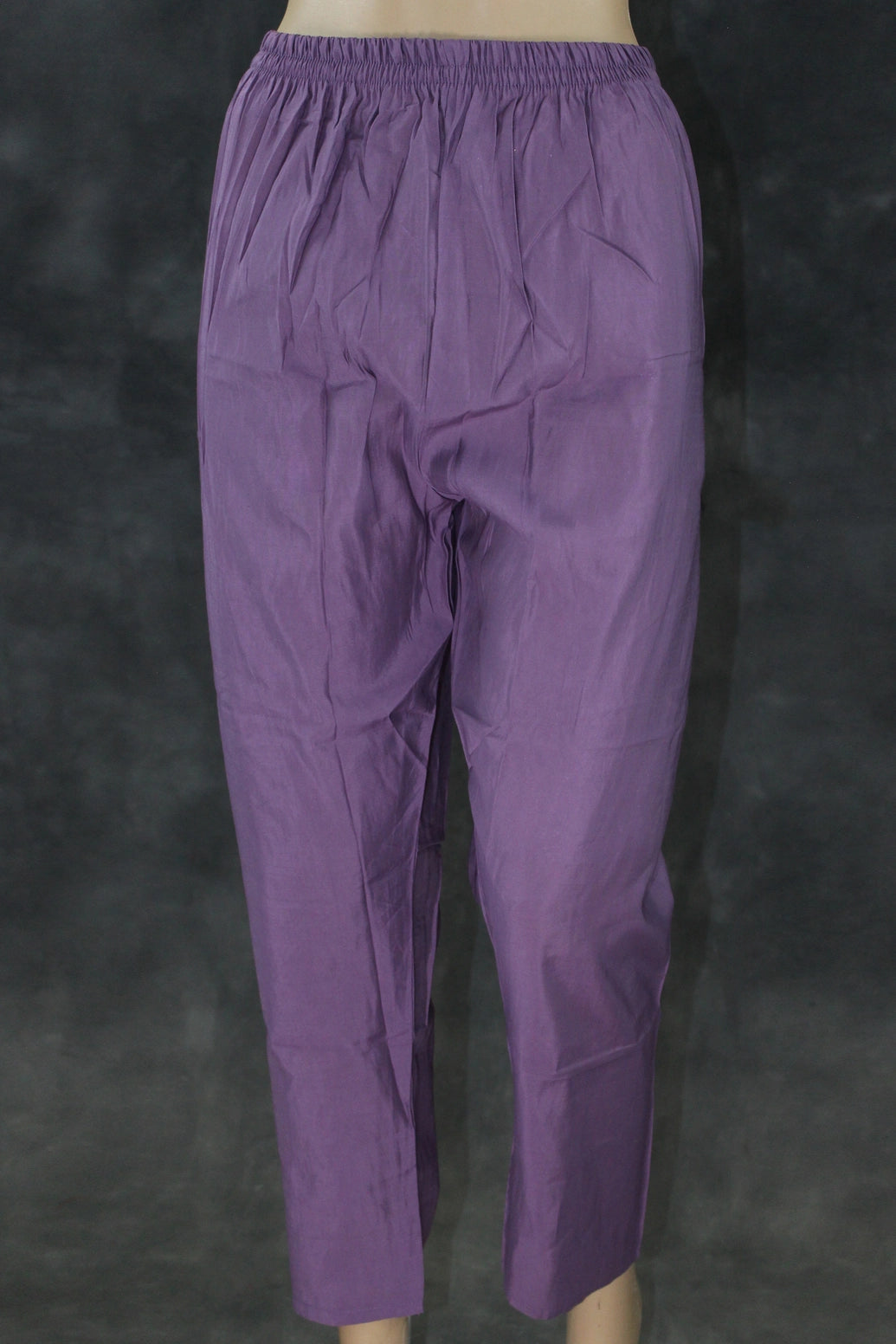 Lavender Roman Silk 3-Piece Salwar Suit with Organza Floral Digital Dupatta and Aari Pearl Neckwork Kurti JCS Fashions