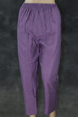 Lavender Roman Silk 3-Piece Salwar Suit with Organza Floral Digital Dupatta and Aari Pearl Neckwork Kurti JCS Fashions