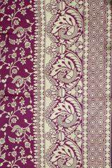 Woven, Embroidered, Floral Print Banarasi Handloom Satin Saree,  Saree comes with blouse