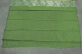 Beige & Green Kubera Silk Pattu Saree with Zari Border and Bird Design Blouse
