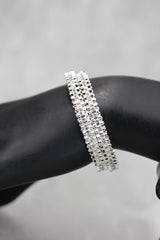 Silver-tone Crystal Bangles for Kids - Perfect for Special Occasions