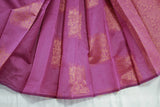 Silk cotton border less Saree, Zari Design , Saree comes with blouse