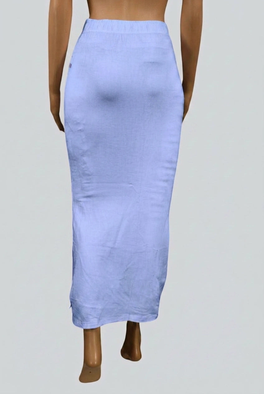 Lavender Lycra Shapewear Petticoat with Side Cut | Stretchy Waist & Hip Support Skirt