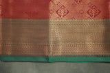 Bridal Red Kubera Silk Saree with Grand Pallu Zari Border and Blouse