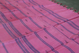 Magenta Vaazhai Naar (Banana Pith) Saree with Small Butta and Green Pallu