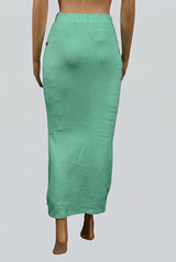 Mint Green Shapewear Petticoat with Side Cut for Women - Waist 28, Length 37.5 in