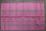 Magenta Pink Vaazhai Naar (Banana Pith) Saree with Small Buttas and Green Pallu