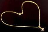Gold-Tone Textured Chain Necklace Set with Triangle Pendant for Women - Fashion Jewellery