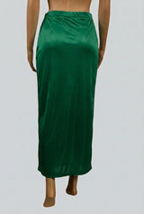 Green Lycra Shapewear Petticoat with Side Cut for Women - Stretchy Waist Support