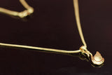 Gold-Tone Swan Pendant Textured Chain Necklace for Women - 9.5 inch