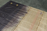 Light Brown Vaazhai Naar (Banana Pith) Saree with Small Purple Butta and Dark Contrast Pallu