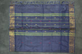 Light Green Vaazhai Naar Saree with Zari Design Border and Small Butta - Includes Blouse Piece